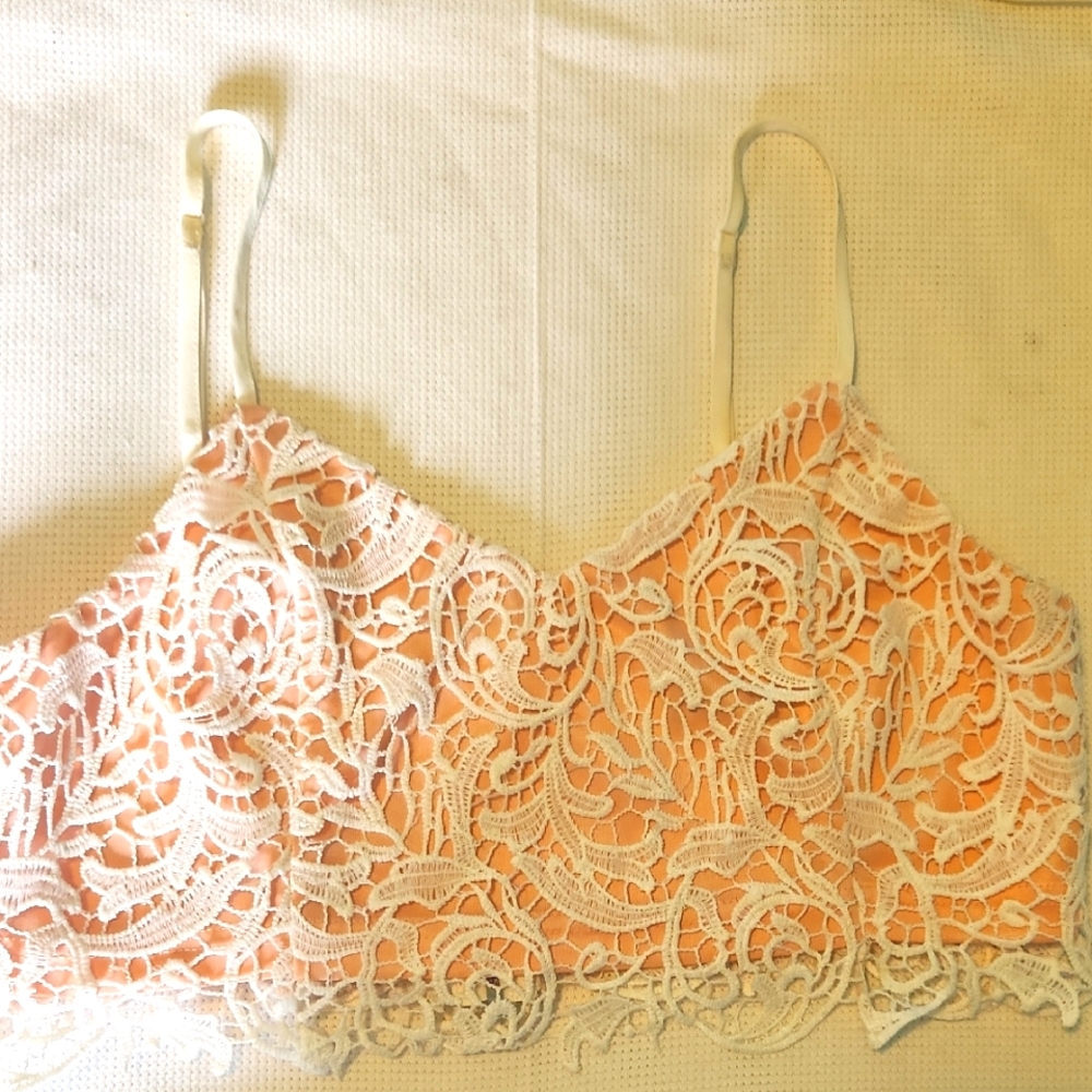 Lace Overlay Crop Top